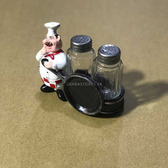 French Chef Salt &amp; Pepper Cart,Holder