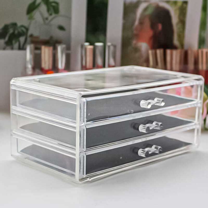 Clear Acrylic Large Storage Cosmetics Box