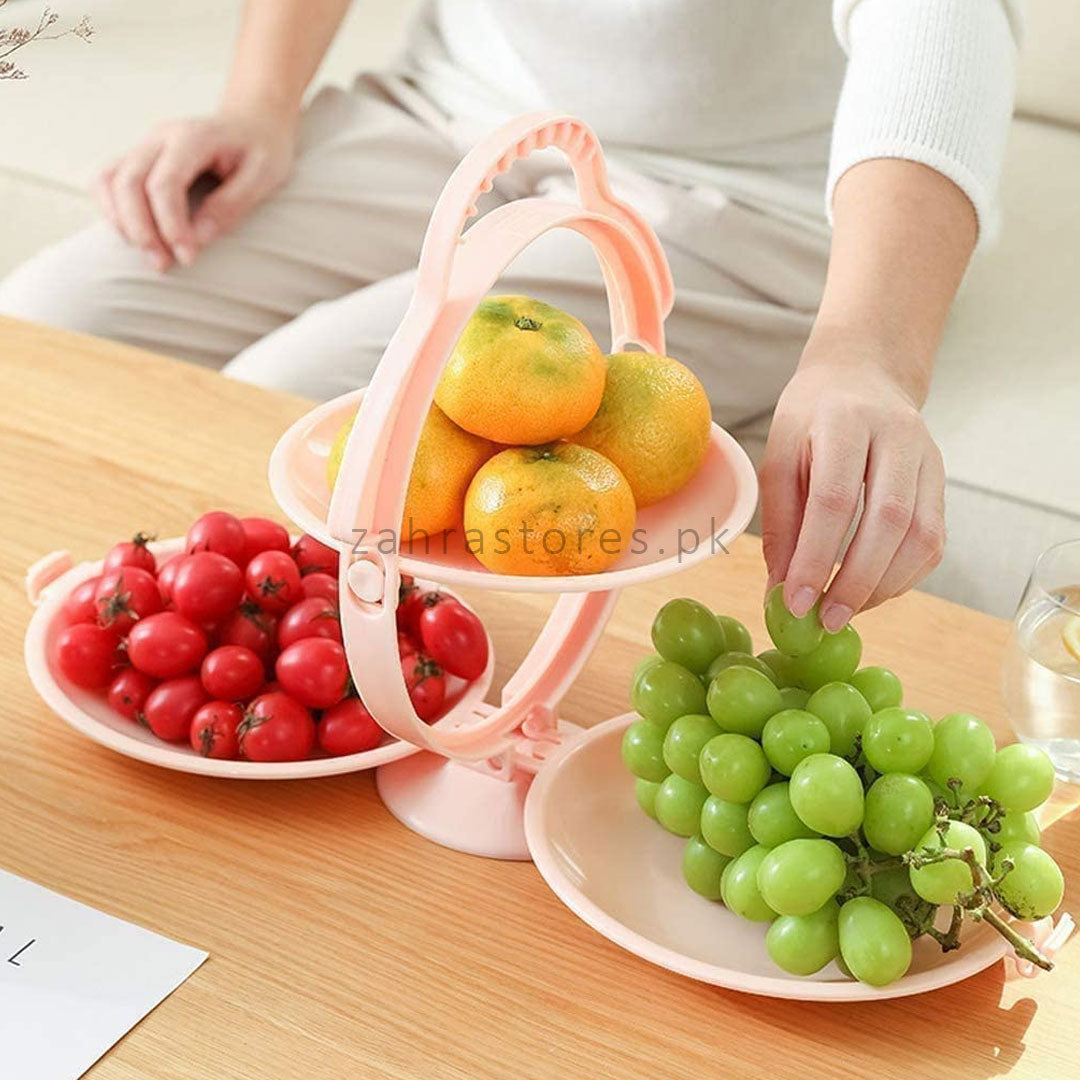 Foldable 3-ply Fruit, Snack Tray Stand