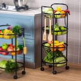 4-Layers Kitchen Fruit Vegetable Storage Rack - 039