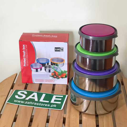 4 pcs Steel Leak-Proof Lunch Box