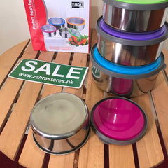 4 pcs Steel Leak-Proof Lunch Box