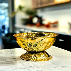 Golden Date Serving Bowl