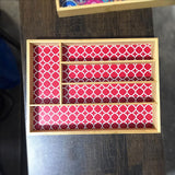 5 Portions Serving Tray Wooden