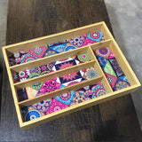 5 Portions Serving Tray Wooden