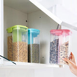 Plastic Lock Food Storage Jars Two Portion