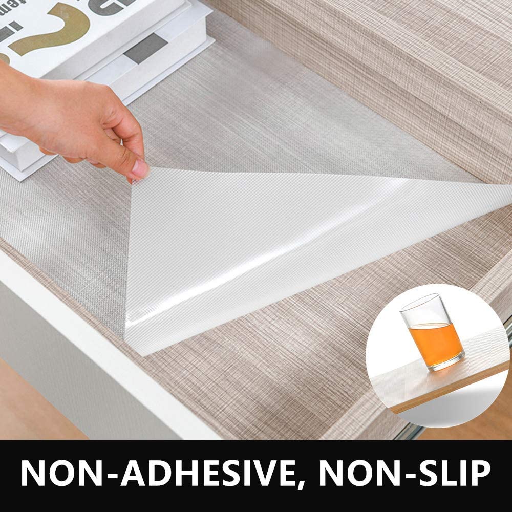 Washable Shelf Liners For Kitchen (Transparent )