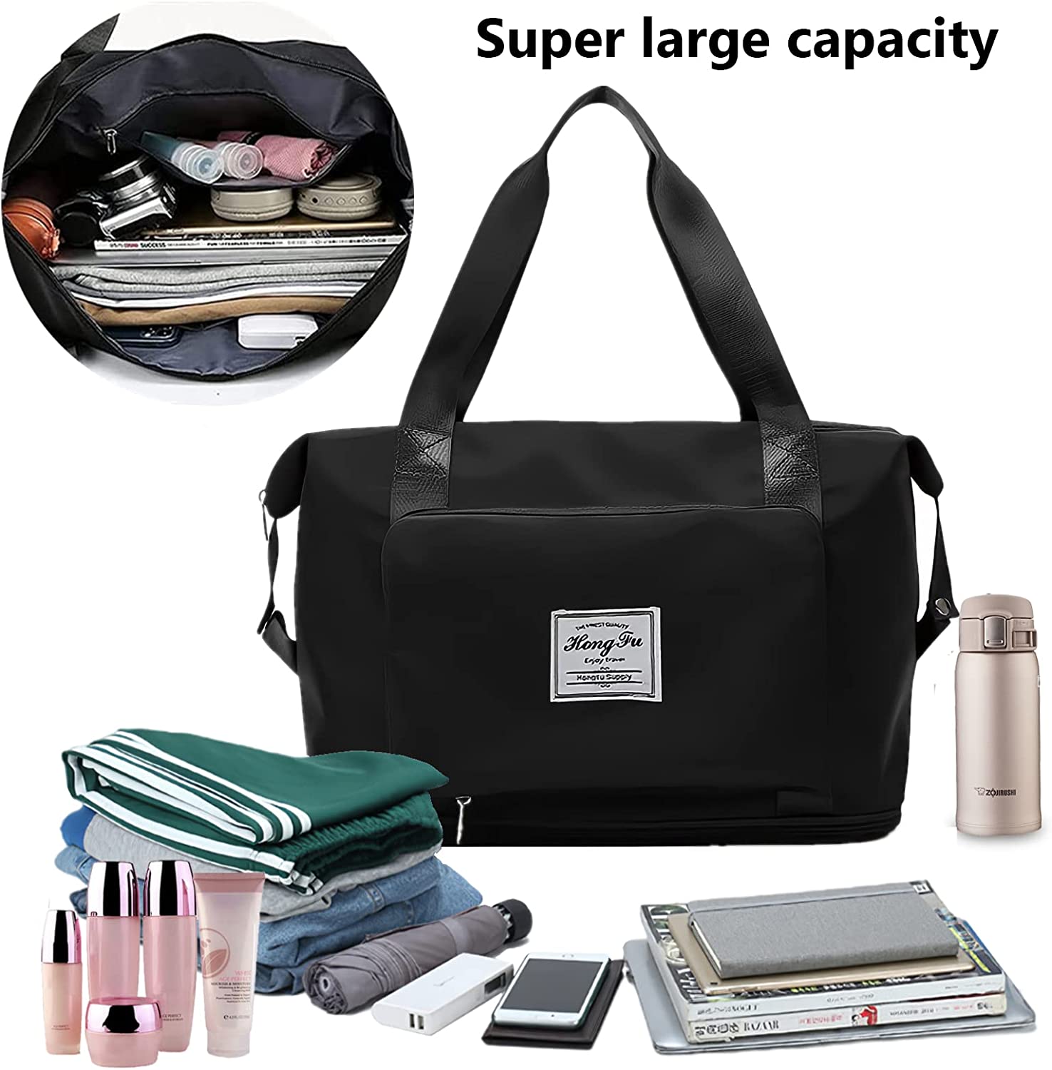 Large Capacity Travel Storage Bag (Black)