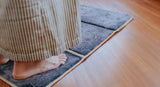 Soft Back Rest Foldable Prayer Mat Salat Musallah (Dark Maroon)