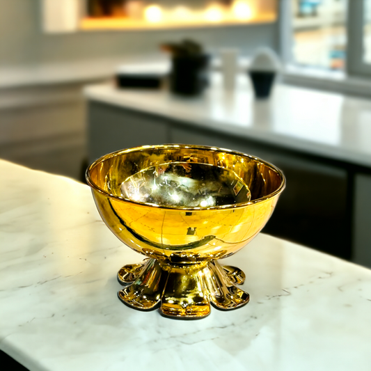 Golden Date Serving Bowl