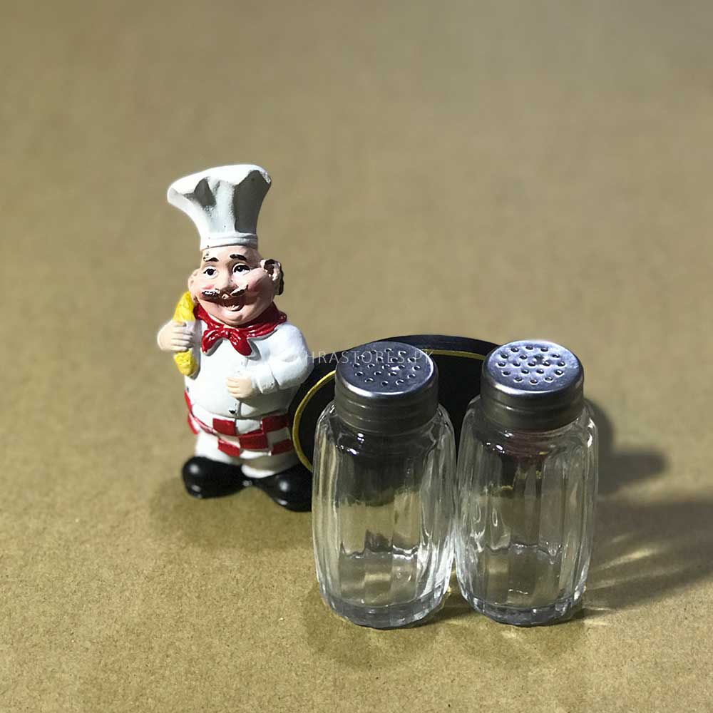 French Chef Salt &amp; Pepper Cart,Holder
