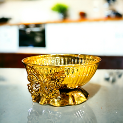 Golden Date Serving Bowl