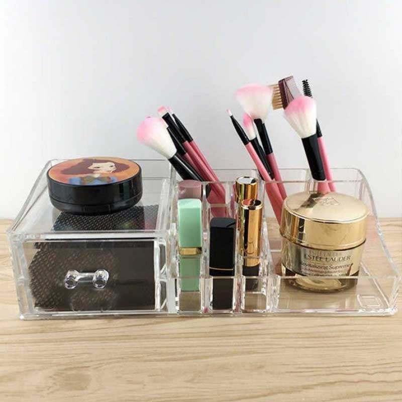 Acrylic Cosmetic Box Organizer With Drawer Compartment - 6226