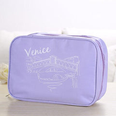 Multipurpose Travel Pouch Portable Bag (Light purple)