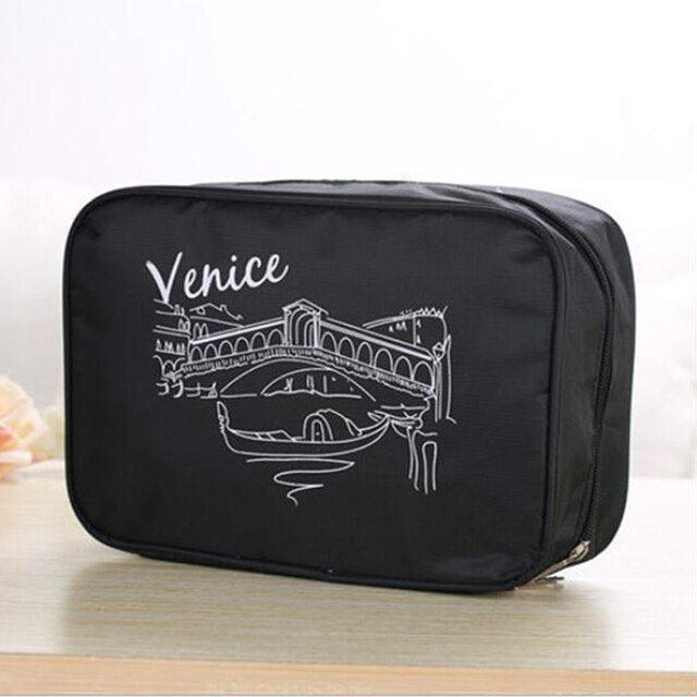 Multipurpose Travel Pouch Portable Bag (black)