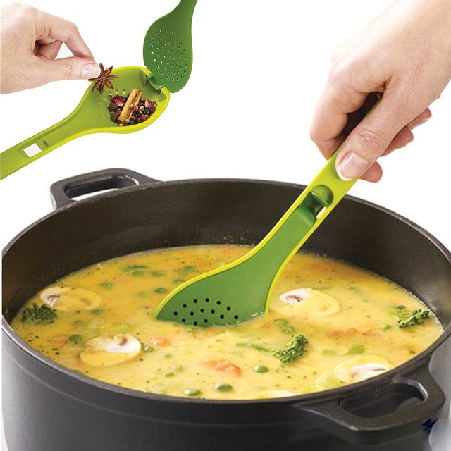 Condiment Boiled Soup Multi-purpose Cooking Spoon Food Grade Home Tableware Rice Spoon Racks High Temperature Kitchen Cook