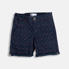 Navy Anchor Woven Shorts