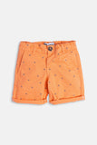 Beach Orange Woven Shorts