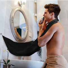 Beard Shaving Apron with Two Suction Cups