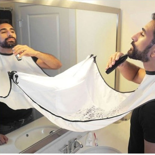 Beard Shaving Apron with Two Suction Cups