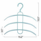 Multifunction Wide Shoulder Anti-Slip 3 Layers Hanger