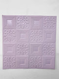 3D Foam Brick Wall Sheet Pack of 4 (Floral Style)