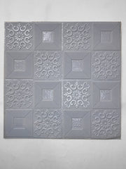 3D Foam Brick Wall Sheet Pack of 4 (Floral Style)