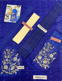 MARIAB 3 Piece Unstitched Embroidered Suit Spring Summer Casuals Blue