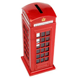 Metal London Telephone Booth Coin Saving Bank