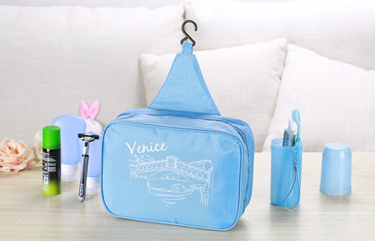 Multipurpose Travel Pouch Portable Bag (Blue)
