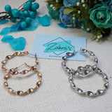 Round Style High Quality Classy Earrings Tops 37205