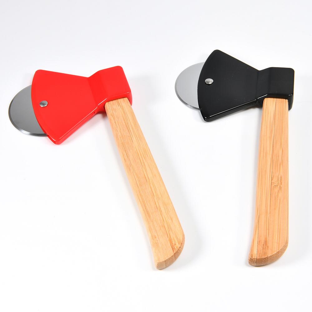 Ax Bamboo Handle Pizza Cutter