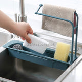 Adjustable Sink Storage Rack Drain Basket