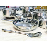 Stainless Steel Cookware Set - 15 Piece