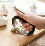 Stainless Steel PP Garlic Press Kitchen Hand Tools