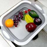 Cutting Board Dish Tub Kitchen Vegetable Washing Basket Drain Basket