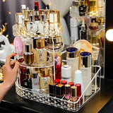 Makeup Organizers Degree Rotation Cosmetic Storage