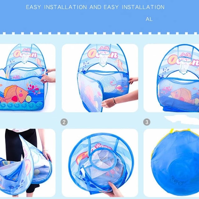 Portable Ball Pool Tunnel Ocean For children