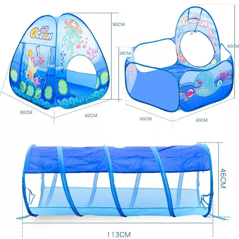 Portable Ball Pool Tunnel Ocean For children