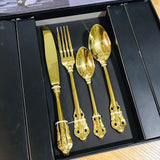 Single Serving Golden Western Style Cutlery