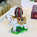Metal Elephant Shape jewelry Storage Figurines