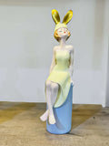 Cartoon Girl Character Modern Art Resin Statue