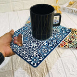 Ceramic Square Shape Tea Coaster