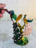Beautiful Pecock Figurines For jewelry Storage