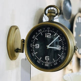 Metal Wall Hanging Double Sided Clock (Bronze)