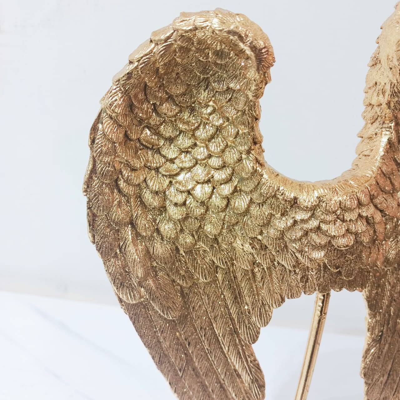 Resin Eagle Wings Golden Statue