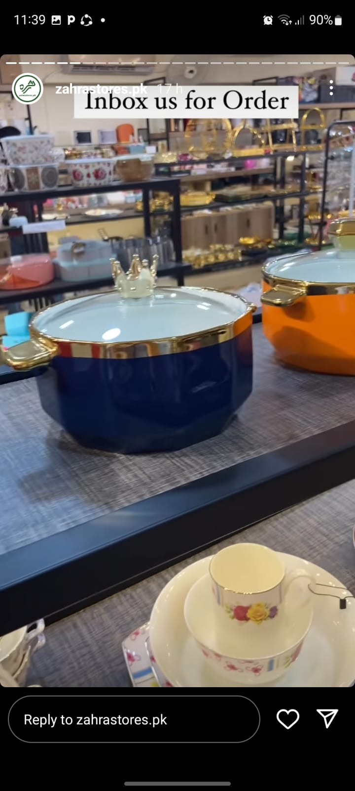 ceramic serving bowls- blue
