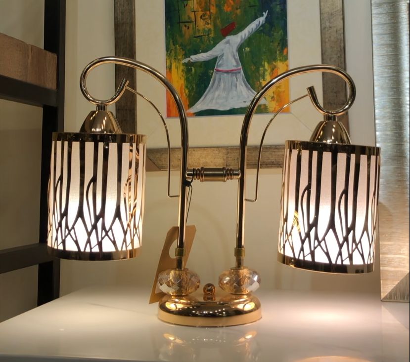 Golden double sided Table Lamp