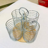 Stainless Steel Woodbase Spoon Holder