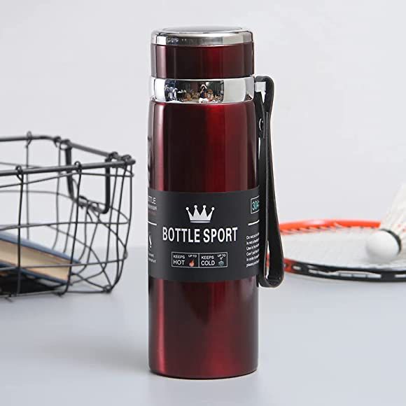 Stainless Steel Hot and Cold Water Bottle (RED)